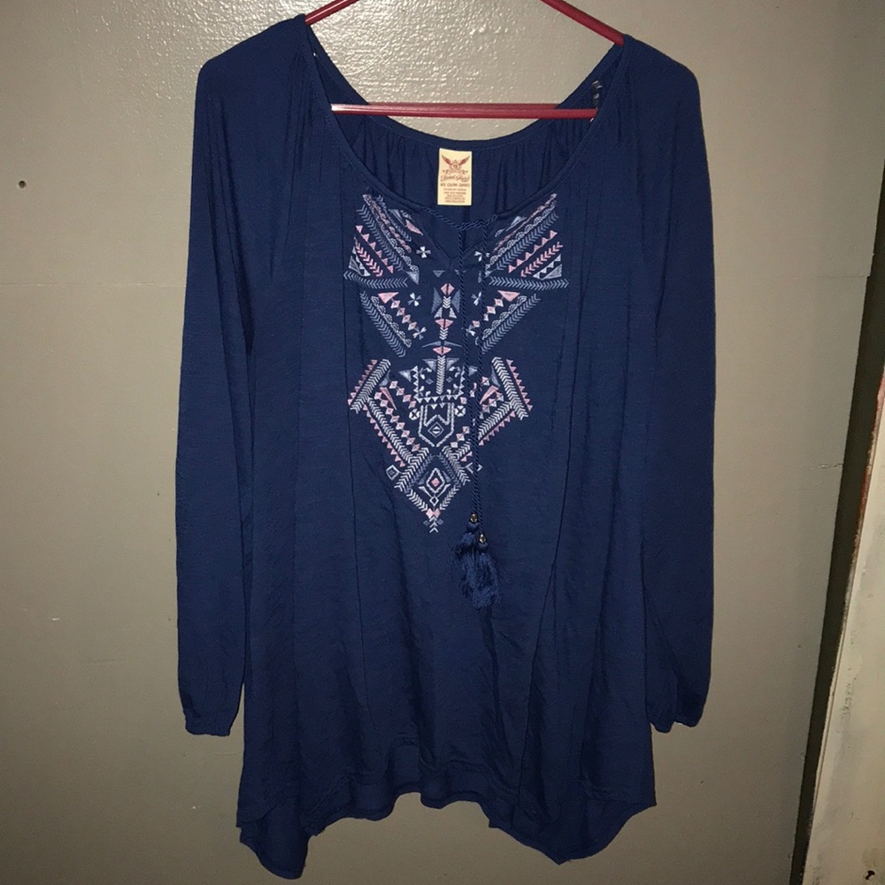 Plus Size Aztec Top